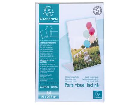 EXACOMPTA Menyholder EXACOMPTA skrå klar A4 (84058D)