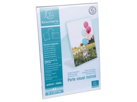 EXACOMPTA Menyholder EXACOMPTA skrå klar A4 (84058D)