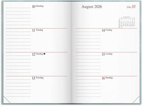 GRIEG Lommekal GRIEG Gemini 2026 Colore blå (98336626)