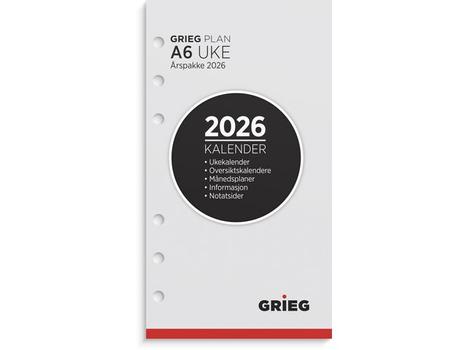 GRIEG Årspakke GRIEG A6 2026 uke (98637026)