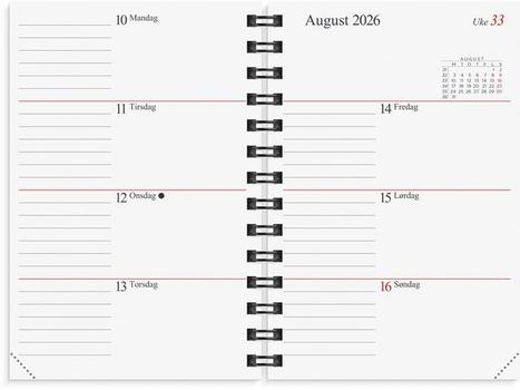 GRIEG Lommekal GRIEG Gemini 2026 refill (98339026)