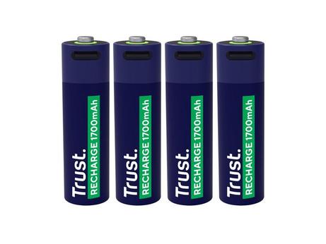 Trust USB-C oppladbare AA-batterier (4) (25631)