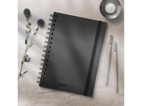 GRIEG Dagbok GRIEG Time A5 spiral 2026 sort (98125926)