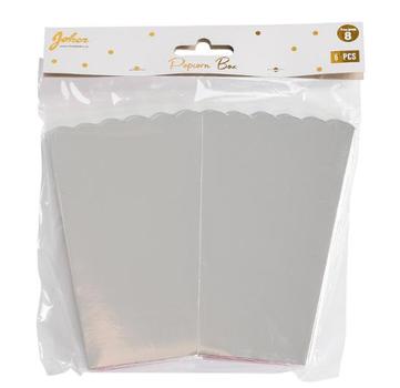 JOKER Popcornboks JOKER sølv (6) (68647)