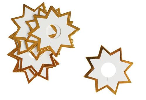 JOKER Drikkemarkør JOKER stjerne gull (12) (68012)