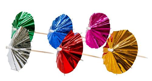 JOKER Partyparaply JOKER farget (10) (64370)