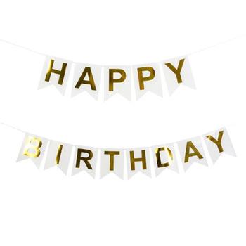 Banner JOKER Happy birthday hvit (70642)