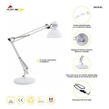 Alba Lampe ALBA Architect hvit (ARCHI BC)