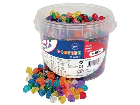 PLAYBOX Hjerteperler PLAYBOX 453 g (1000) (2471900)