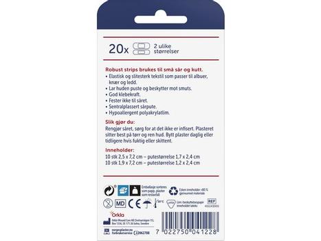 Norgesplaster Plaster NORGESPLASTER Robust 2 str. (20) (451143005*10)