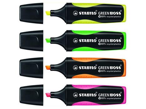 STABILO Tekstmarker STABILO Green Boss ass (4) (6070/4*5)