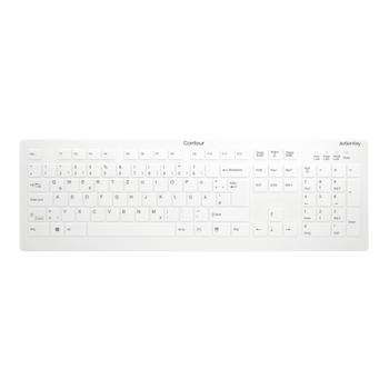 CONTOUR DESIGN AK-C8112 MEDICAL KEYBOARD WL WHITE WRLS (AK-C8112-FU1-W/DE)