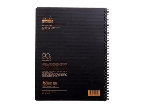 RHODIA Spiralbok RHODIA Active A4+ PP rutet sor (119900C*5)