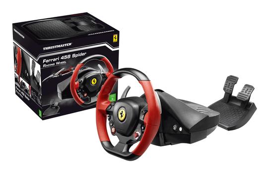 THRUSTMASTER KONSOLE FERRARI 458 SPIDER RACING WHEEL  IN ACCS (4460105)