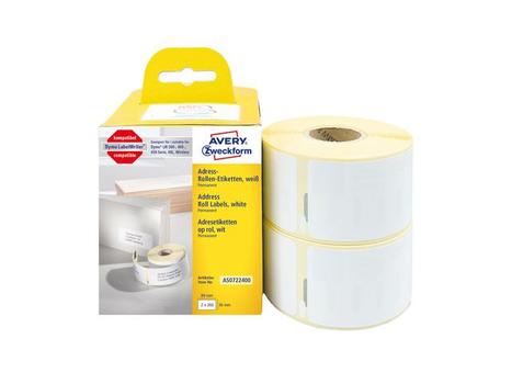 Zweckform Etikett AVERY adresse 89x36mm (520) (253475)
