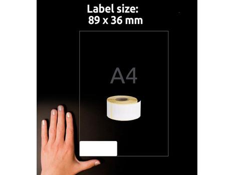 Zweckform Etikett AVERY adresse 89x36mm (520) (253475)