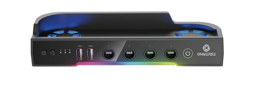 Oniverse Hubble Nintendo Switch 2 Dock och displayställ Extra kylning, 2x USB-A, 4x NGC-portar (ONICSMLT2-SWI2-BLK)