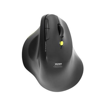 PORT DESIGNS Ergonomic Rechargeable Wireless Bluetooth Combo Mouse (910200)