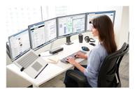 Kensington SmartFit One-Touch Height Adjustable Dual Monitor Arm monteringssett - justerbar arm - for 2 skjermer (K59601WW)