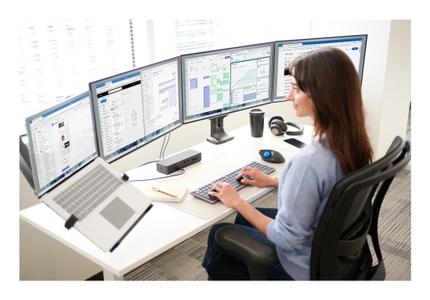 KENSINGTON SmartFit One-Touch Height Adjustable Dual Monitor Arm (K59601WW)