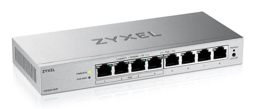 ZYXEL GS1200-8HP v3, 8 Port Gigabit  (GS1200-8HPV3-EU0101F)