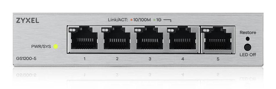 ZYXEL GS1200-5 v3, 5 Port Gigabit   (GS1200-5V3-EU0101F)