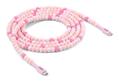 CLUB 3D Usb-C© Beaded Cable Pink