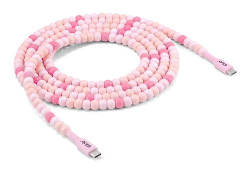 CLUB 3D Usb-C© Beaded Cable Pink (CAC-3010)