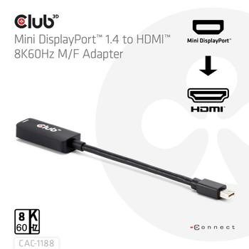 CLUB 3D Mini DisplayportT 1.4 To  (CAC-1188)