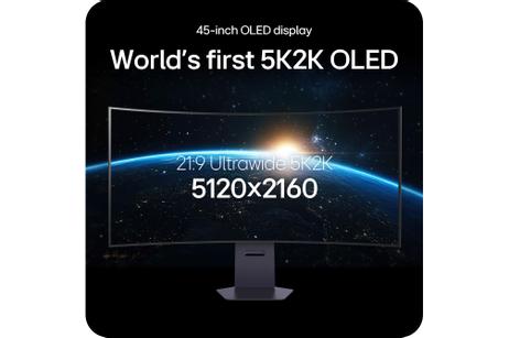LG 45" UltraGear OLED GX9 21:9 5K2K (5120x2160),  Curved 800R, 0.03ms, 165Hz, DisplayPort 2.1 (45GX950A-B)