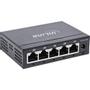 INLINE Gigabit network switch 5-port, 1Gb/s, desktop, metal housing, fanless