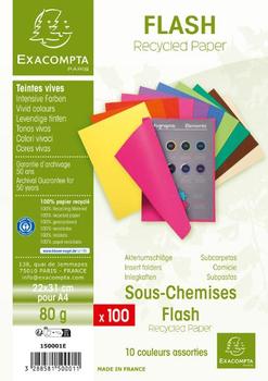 EXACOMPTA Aktomslag EXACOMPTA 80g assortert (100) (150001E)