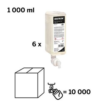 KATRIN hånddesinfektion gel 84,3% alkohol 6x1L 101030 (89346)
