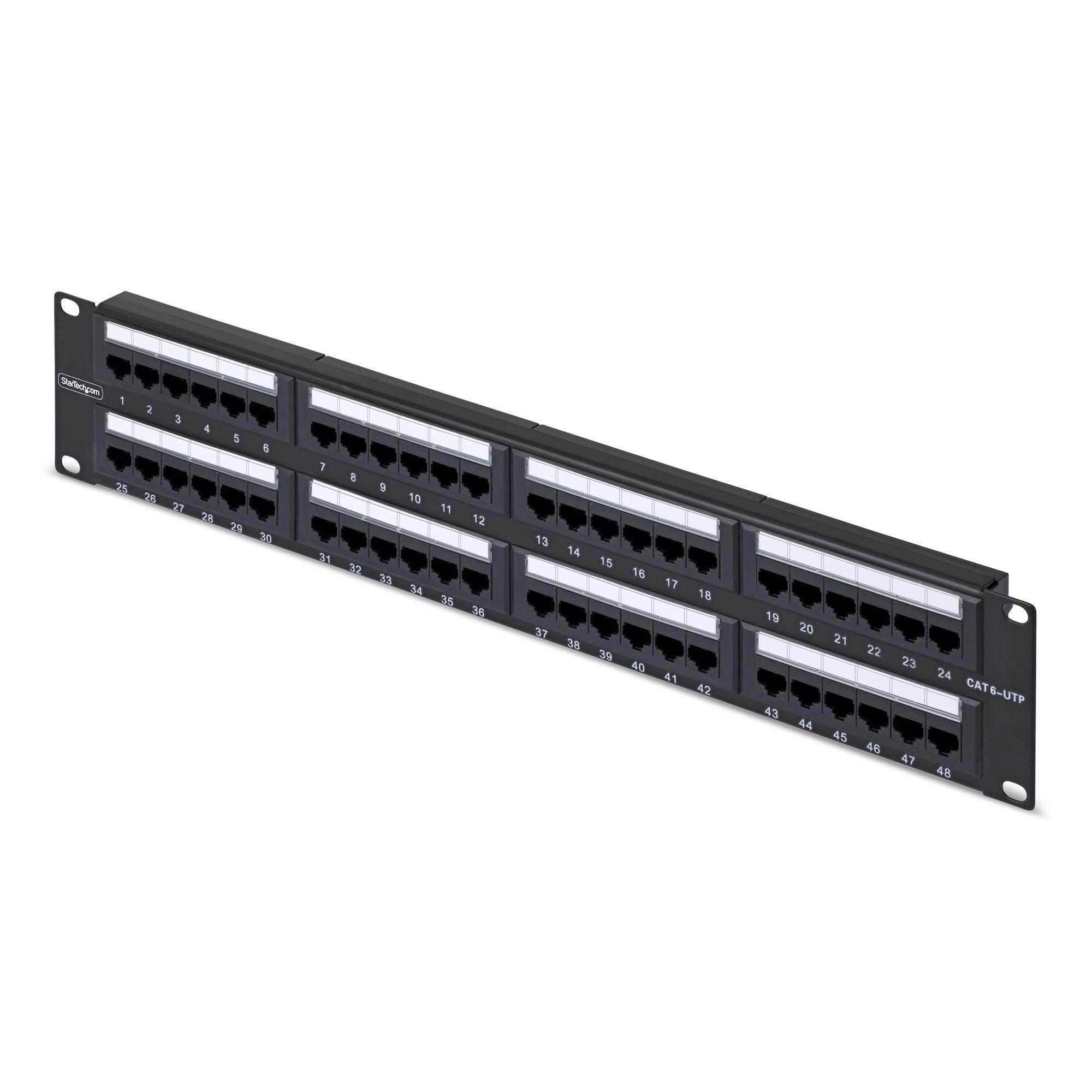 STARTECH 48-Port 2U Rackmount Cat6 Patch Panel | blinQ AS