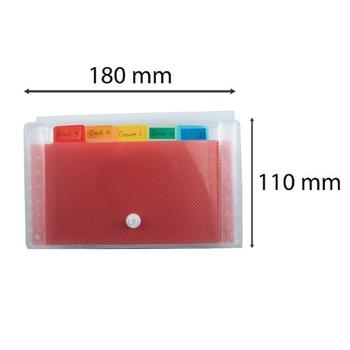 EXACOMPTA Hjemmearkiv 6 lommer mini 14x26 cm (55498E)