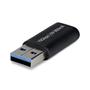 STARTECH USB-adapter - USB-C (hona) till USB typ A (hane) - USB 3.2 - DC 5 V - 900 mA - passiv - svart (U32-AMCF-USBADAPTER)