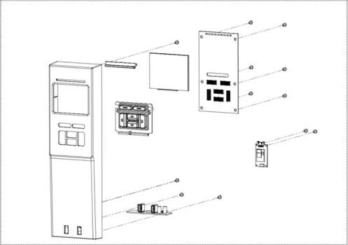 TSC LCD PANEL COVER ASSY (MH241 SERIES) (SP-MH241-0007)