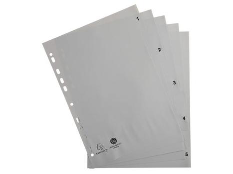 EXACOMPTA Register EXACOMPTA FOREVER A4 1-5 grå (1705E)