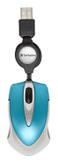 Verbatim Go Mini Optical Travel Mouse - Mus - høyre- og venstrehåndet - optisk - kablet - USB - karibisk blå (49022)