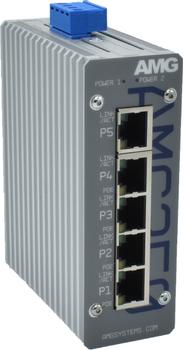 AMG Industrial Unmanaged Switch,  (AMG350-4GAT-1G-P120)