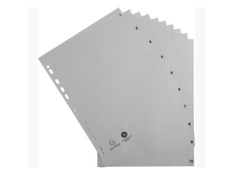 EXACOMPTA Register EXACOMPTA FOREVER A4 1-10 grå (1710E)