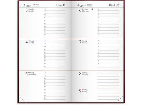 GRIEG Lommekalender GRIEG Memo 2026 plast burg (98381126)