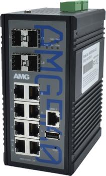 AMG Industrial Managed Switch, 8  (AMG560-8G-4XS)
