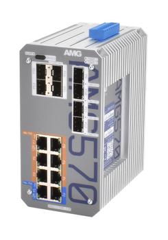 AMG Industrial Managed Switch 8x (AMG570-2GBT-6GAT-8S-P360)