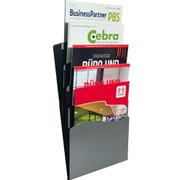 TWINCO Twin brochureholder A4 5rum sort