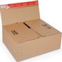 Colompac Papkasse 344x290x32-132mm 3mm automatbund brun