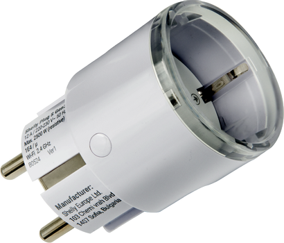 SHELLY Plug & Play ""Plug S Gen3 Matter"" Wi-Fi Smart-Steckdose 12A Messfunktion WLAN Bluetooth ... (Shelly_Plug_S_Gen3_w)