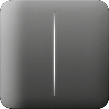 AJAX Homeautomation Zubehör LightSwitch SoloButton (2-gang) horizontal *weiß* (52154.144.WH)