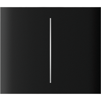 AJAX Homeautomation Zubehör LightSwitch CenterButton (2-gang) horizontal *schwarz* (52180.140.BL)