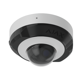AJAX Dome Mini i hvid, 8MP 4mm optik, IR op til 30m, med PoE/12V DC og SD slot op til 256GB, WDR, IP65 (76024.214.WH1)